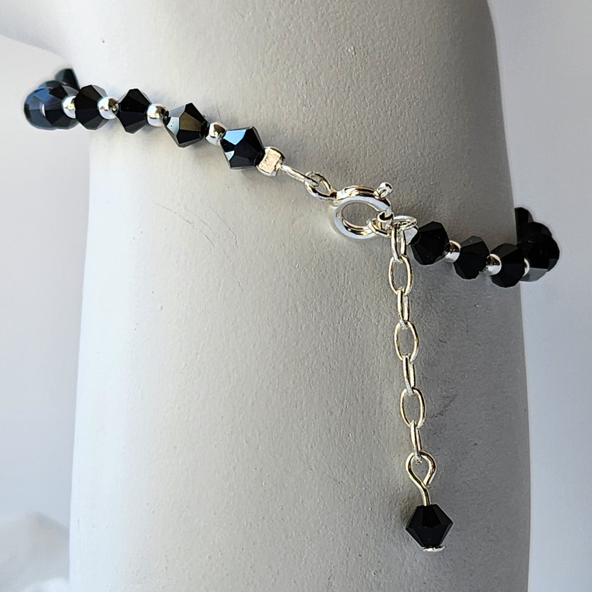 Pulsera Cristal Swarovski Elements Bolita Plata 925 Varios Colores