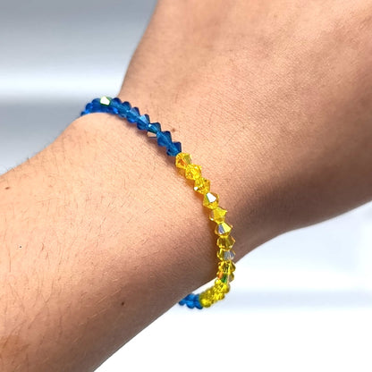 Pulsera ALMA Cristal Swarovski 4mm BOCA JRS en Plata 925