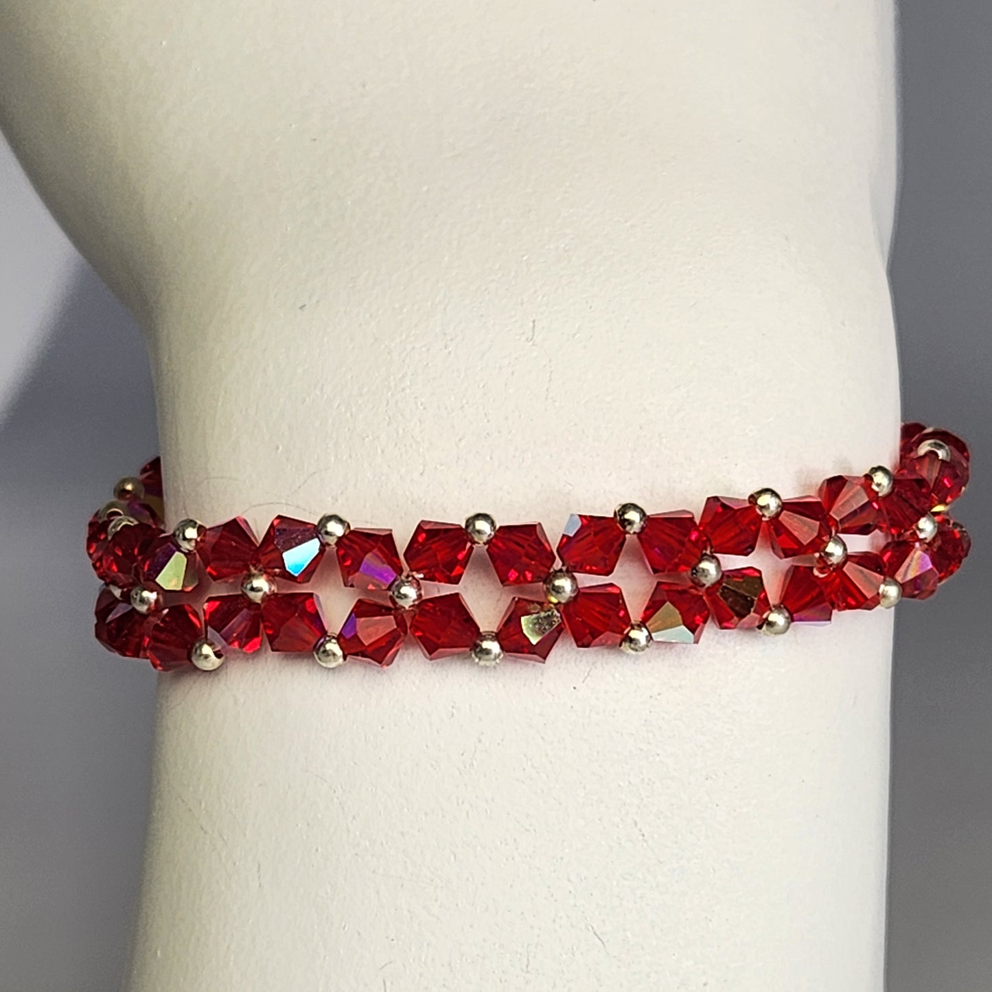 Pulsera Abundancia Cristal Swarovski Elements 4mm Plata 925 Colores