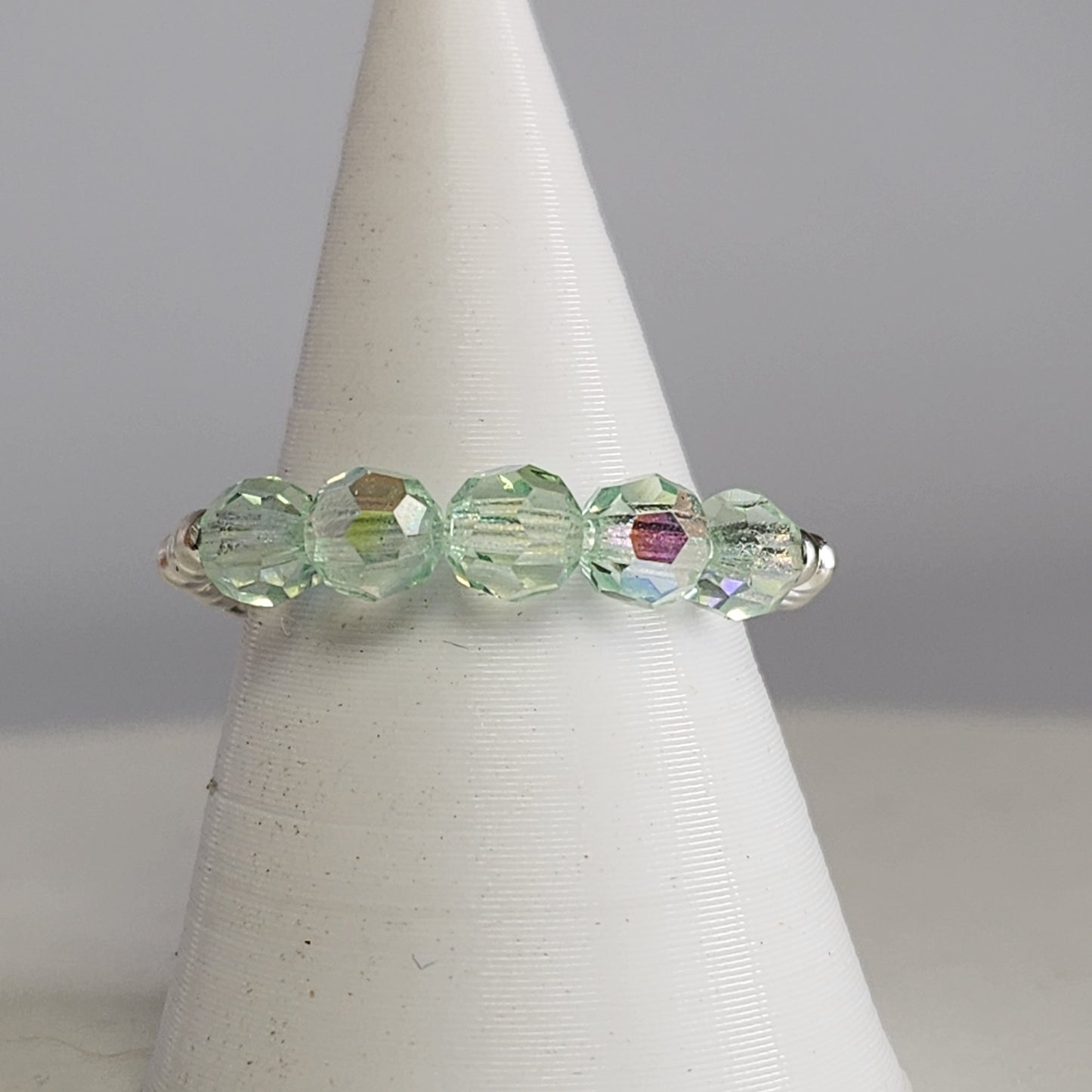 Anillo Cintillo Con Cristal Swarovski Elements Plata 925 Elastizados
