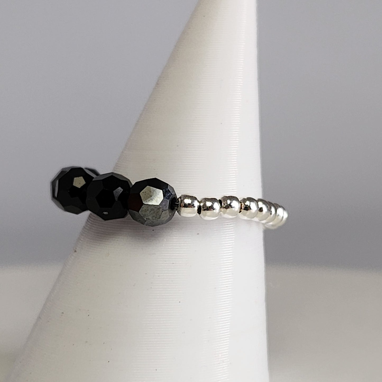 Anillo Cintillo Con Cristal Swarovski Elements Plata 925 Elastizados