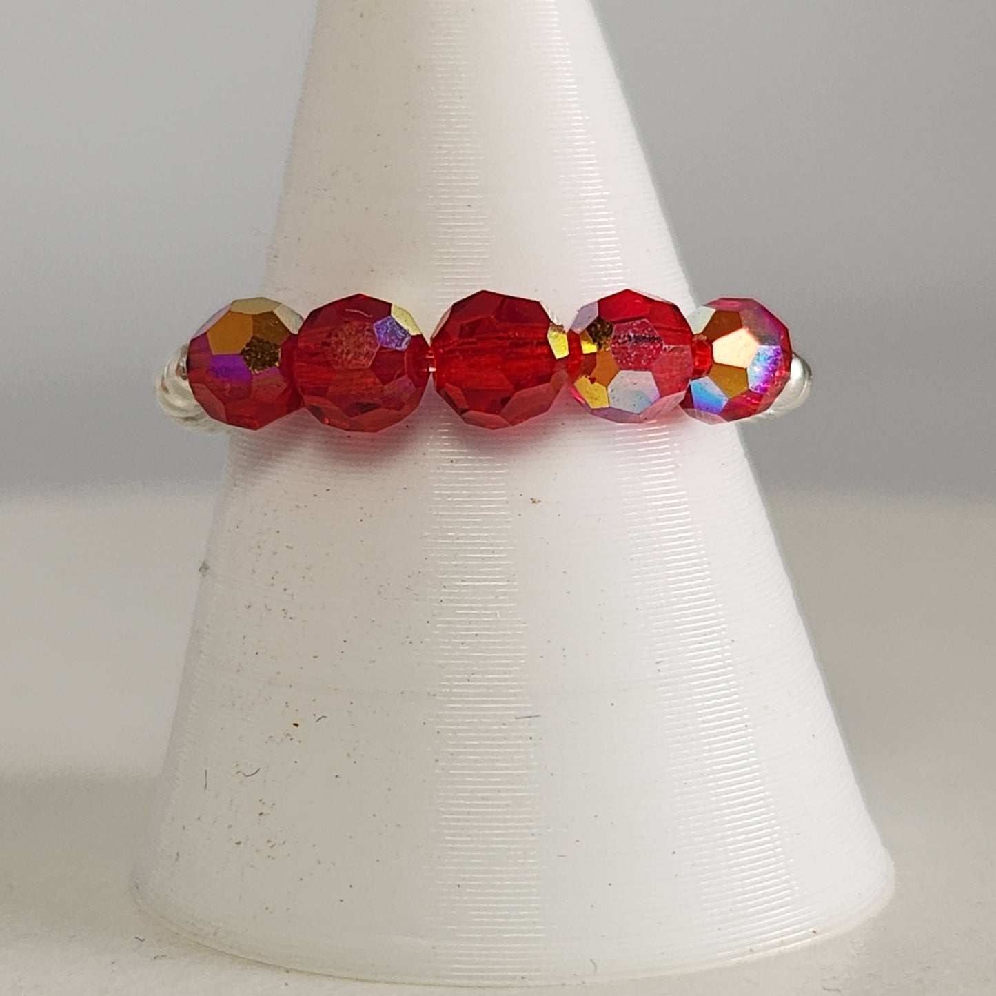 Anillo Cintillo Con Cristal Swarovski Elements Plata 925 Elastizados
