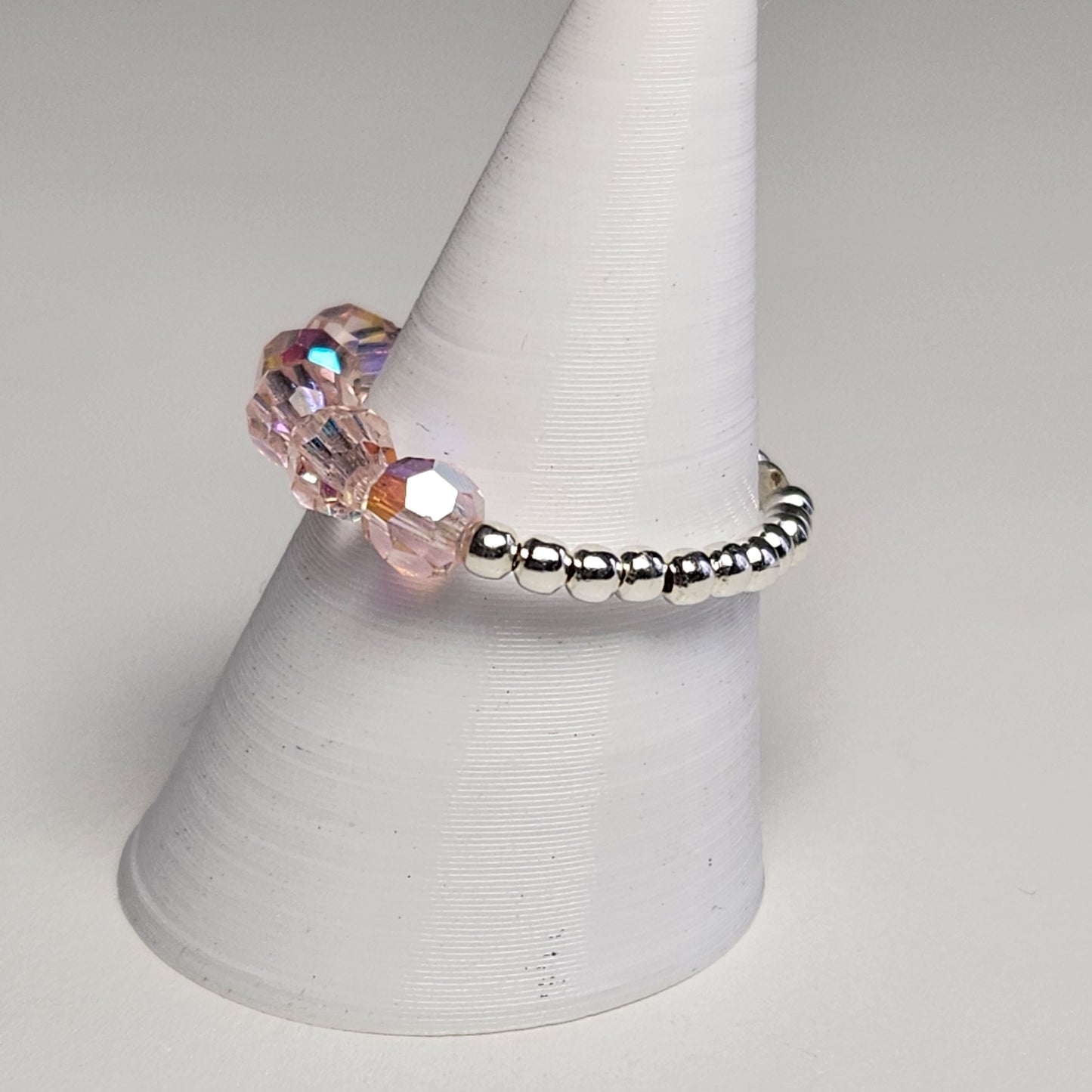 Anillo Cintillo Con Cristal Swarovski Elements Plata 925 Elastizados