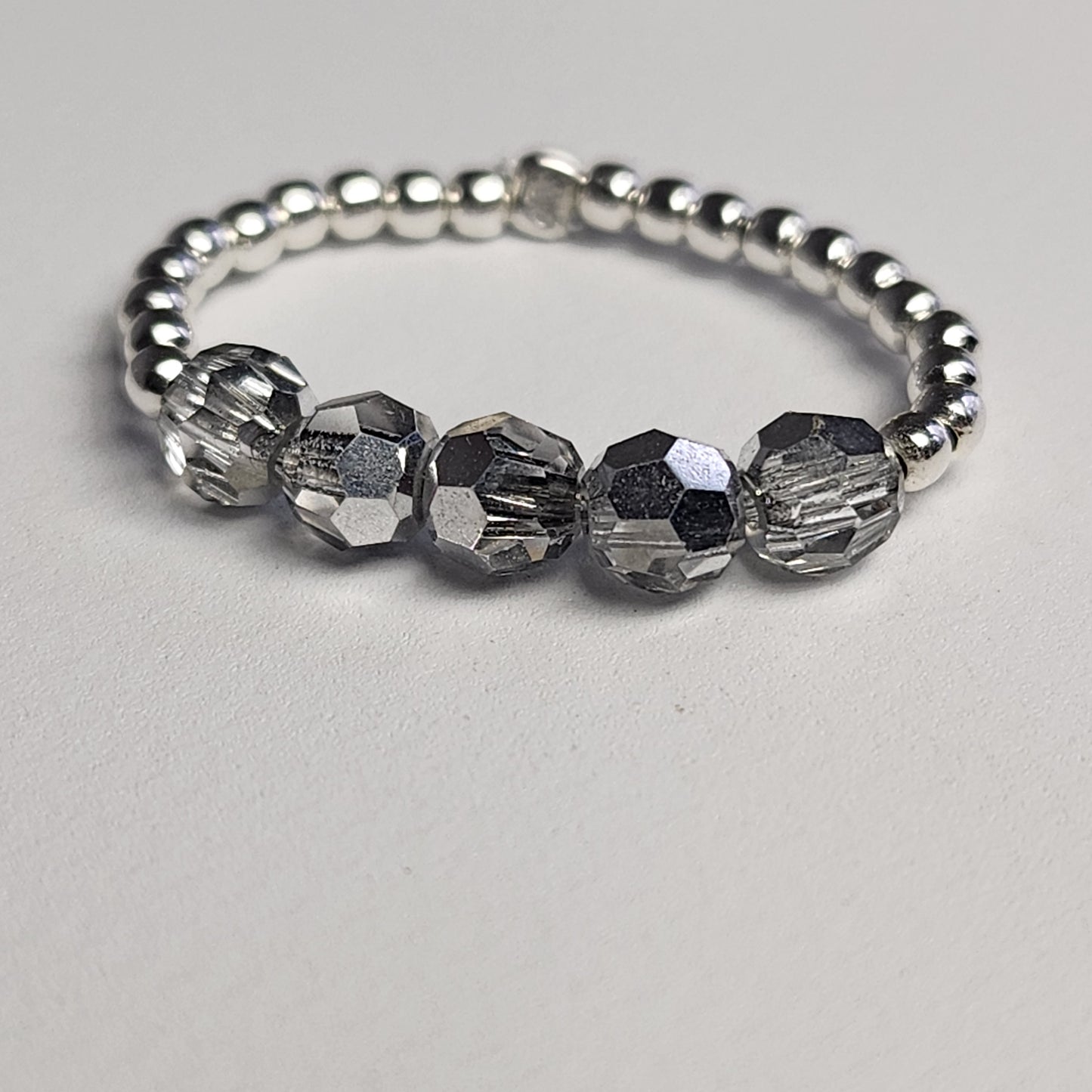 Anillo Cintillo Con Cristal Swarovski Elements Plata 925 Elastizados