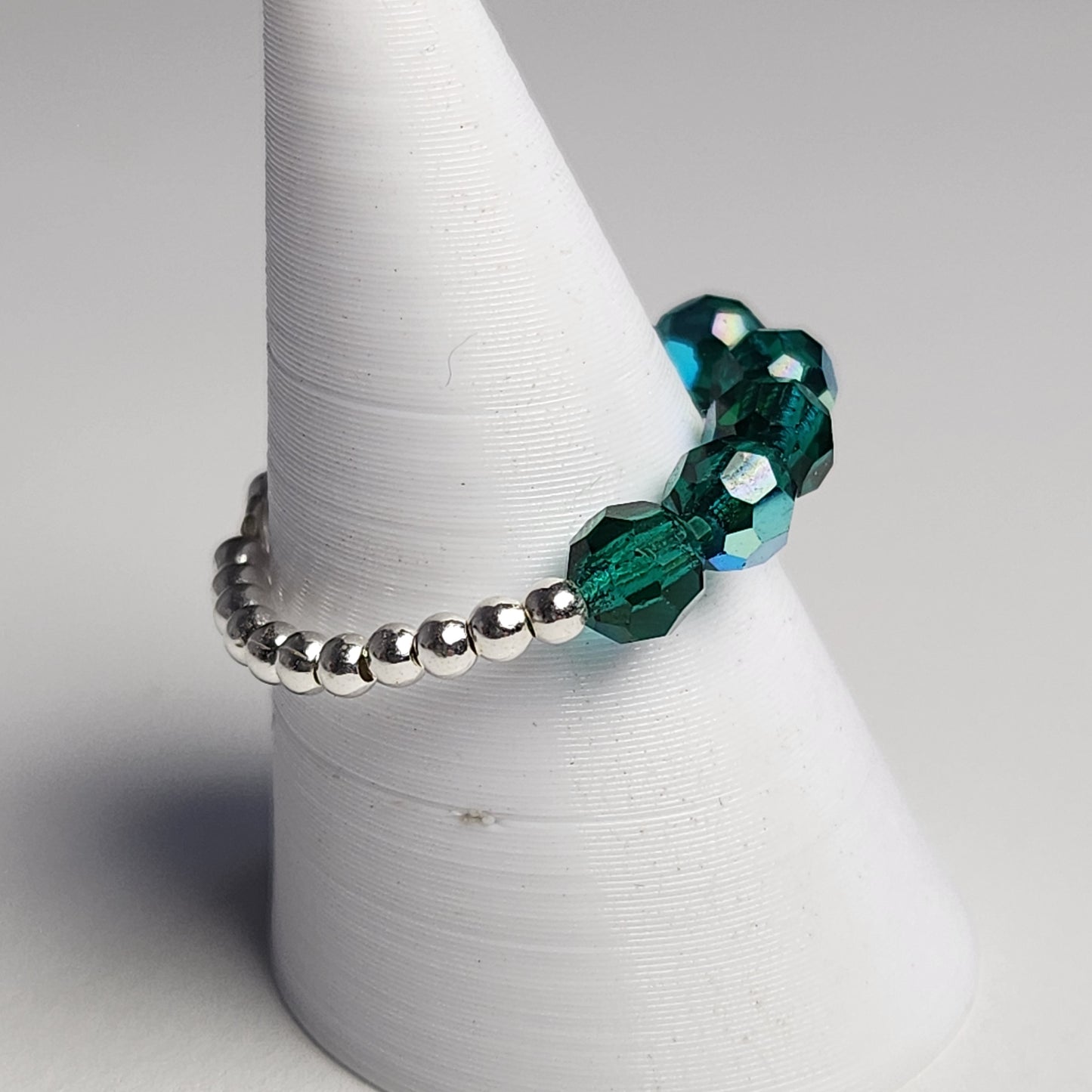 Anillo Cintillo Con Cristal Swarovski Elements Plata 925 Elastizados
