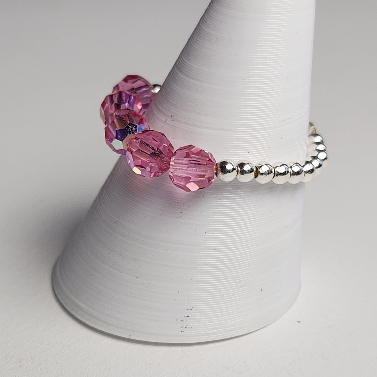 Anillo Cintillo Con Cristal Swarovski Elements Plata 925 Elastizados