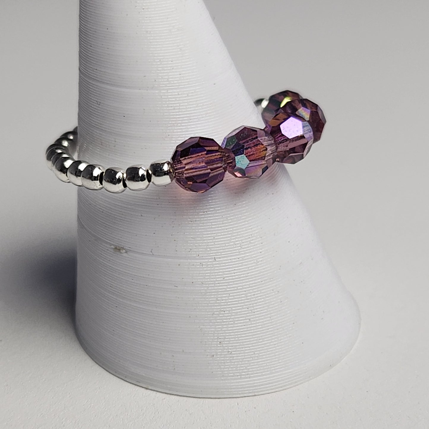 Anillo Cintillo Con Cristal Swarovski Elements Plata 925 Elastizados