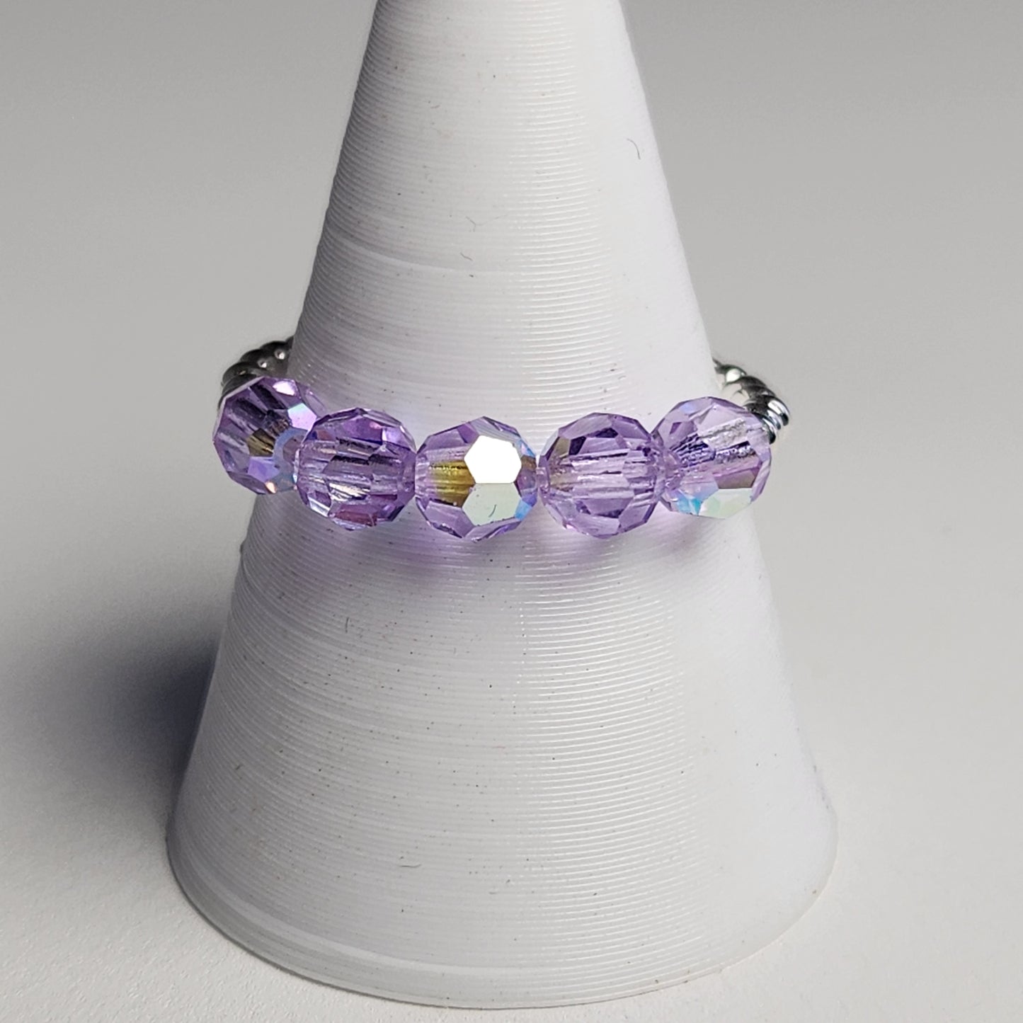 Anillo Cintillo Con Cristal Swarovski Elements Plata 925 Elastizados