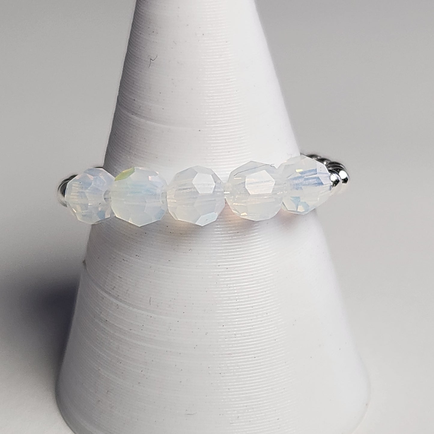 Anillo Cintillo Con Cristal Swarovski Elements Plata 925 Elastizados