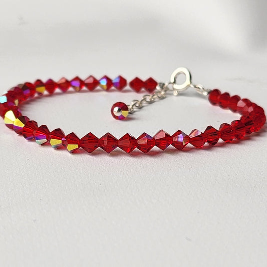 Pulsera ALMA Cristal Swarovski 4mm Light Siam