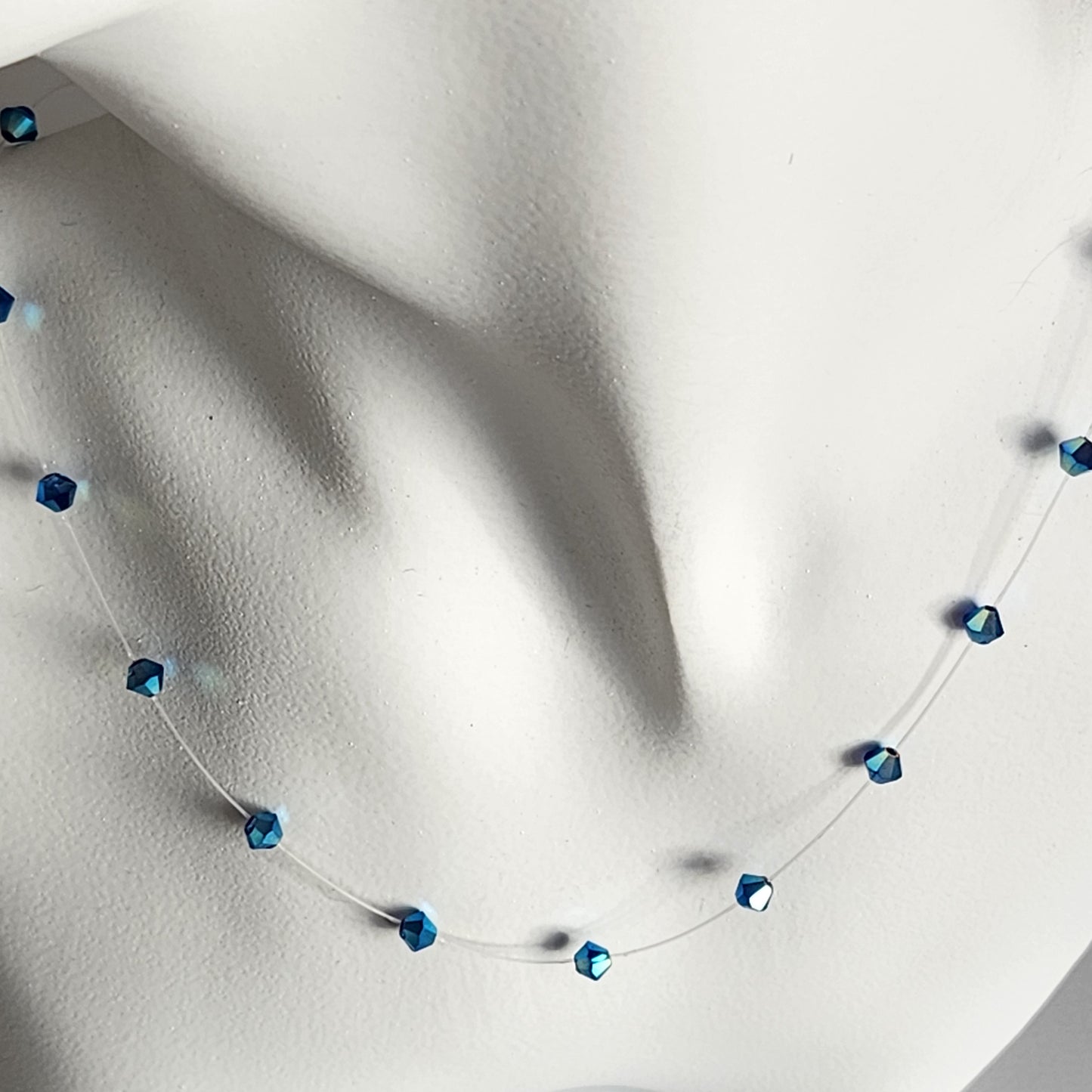 Collar Tanza Cristal Swarovski Elements Biconos 4mm Varios Colores
