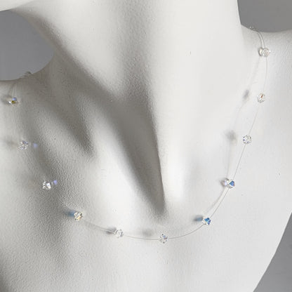 Collar Tanza Cristal Swarovski Elements Biconos 4mm Varios Colores