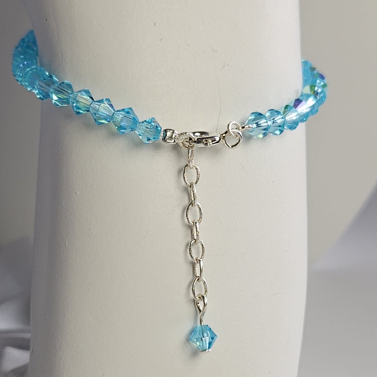Pulsera ALMA Cristal Swarovski 4mm Aqua Bohemica ab