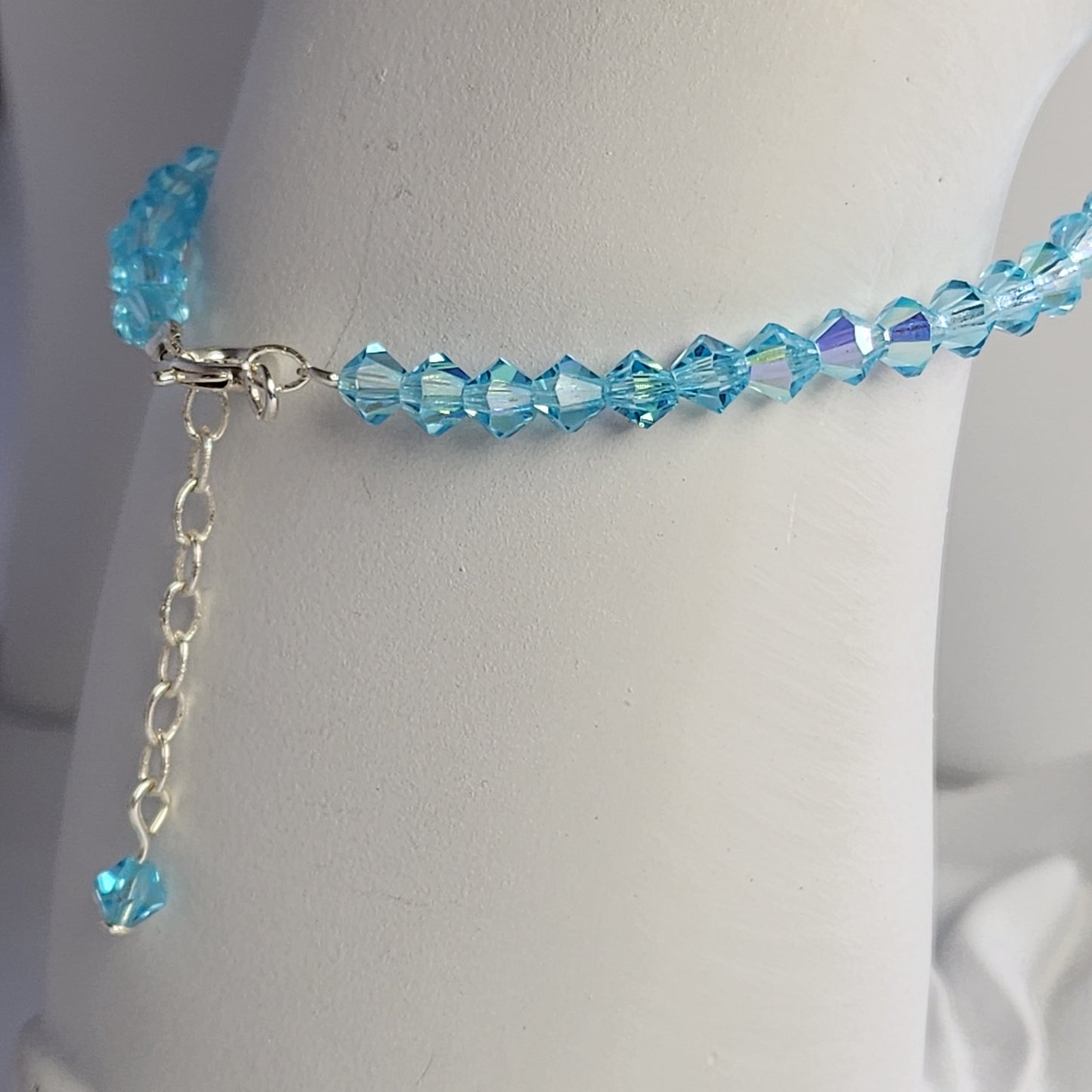 Pulsera ALMA Cristal Swarovski 4mm Aqua Bohemica ab