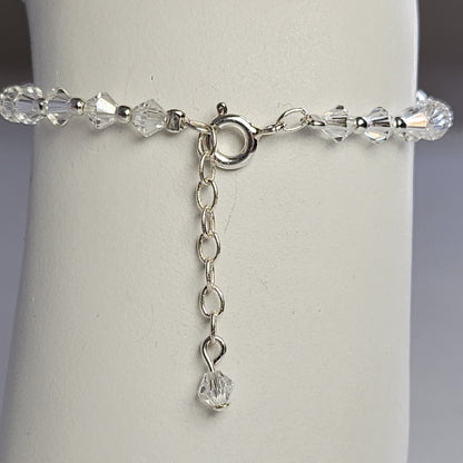 Pulsera Cristal Swarovski Elements Bolita Plata 925 Varios Colores