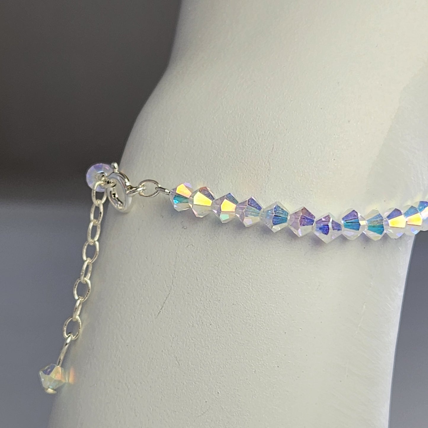 Pulsera ALMA Cristal Swarovski 4mm Crystal ab 2x