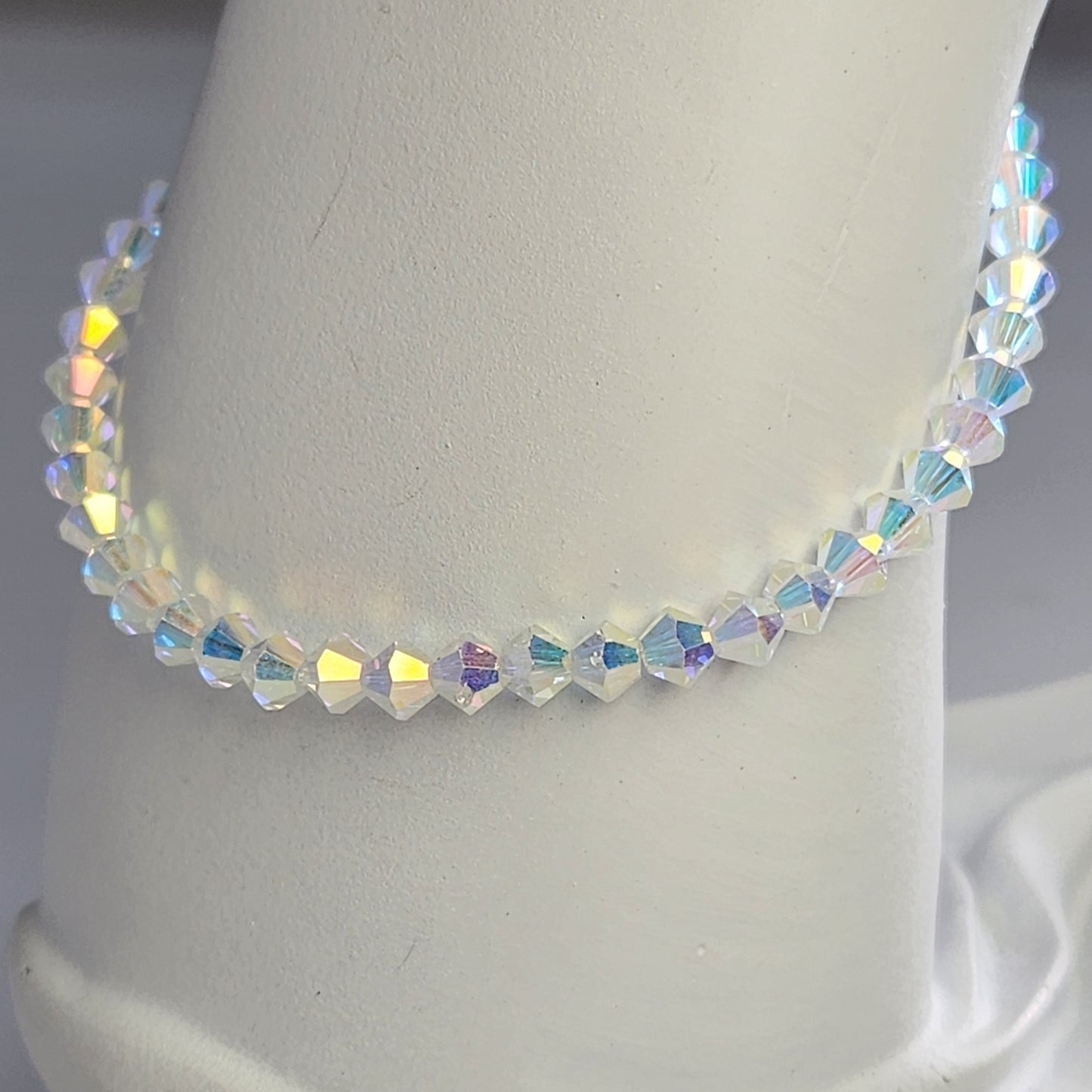 Pulsera ALMA Cristal Swarovski 4mm Crystal ab 2x