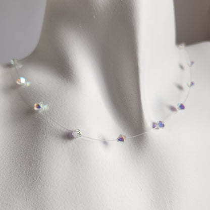 Collar Tanza Cristal Swarovski Elements Biconos 4mm Varios Colores