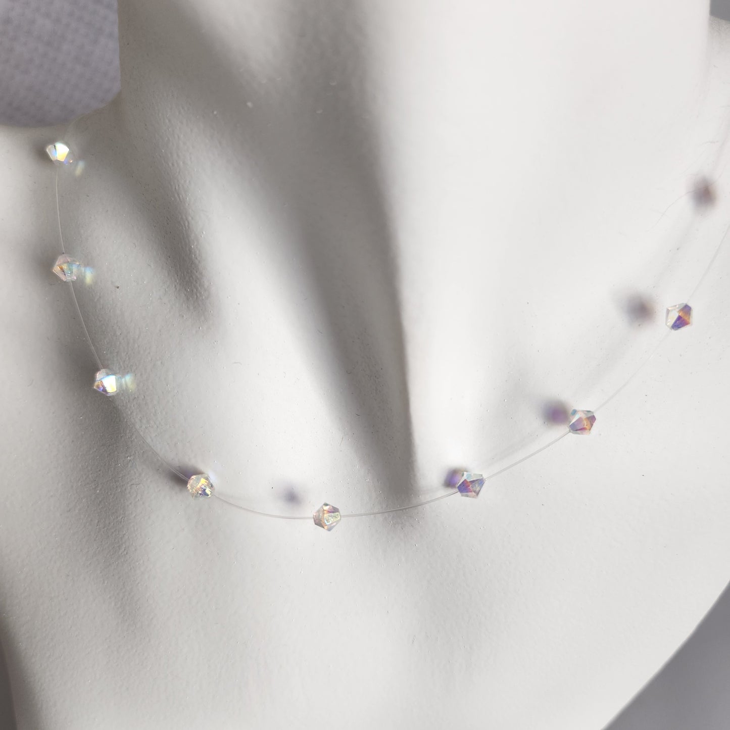 Collar Tanza Cristal Swarovski Elements Biconos 4mm Varios Colores