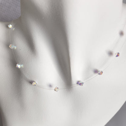 Collar Tanza Cristal Swarovski Elements Biconos 4mm Varios Colores