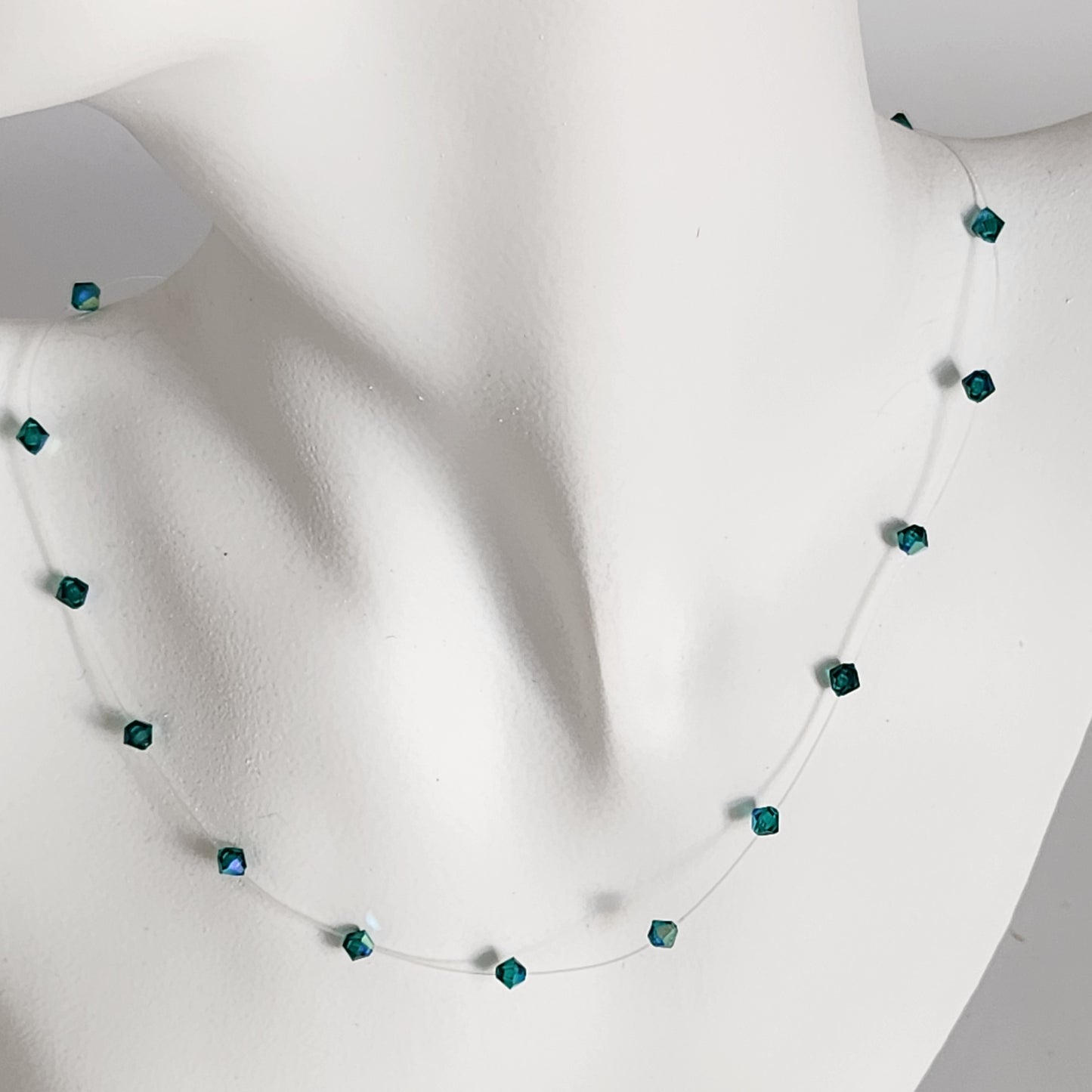 Collar Tanza Cristal Swarovski Elements Biconos 4mm Varios Colores