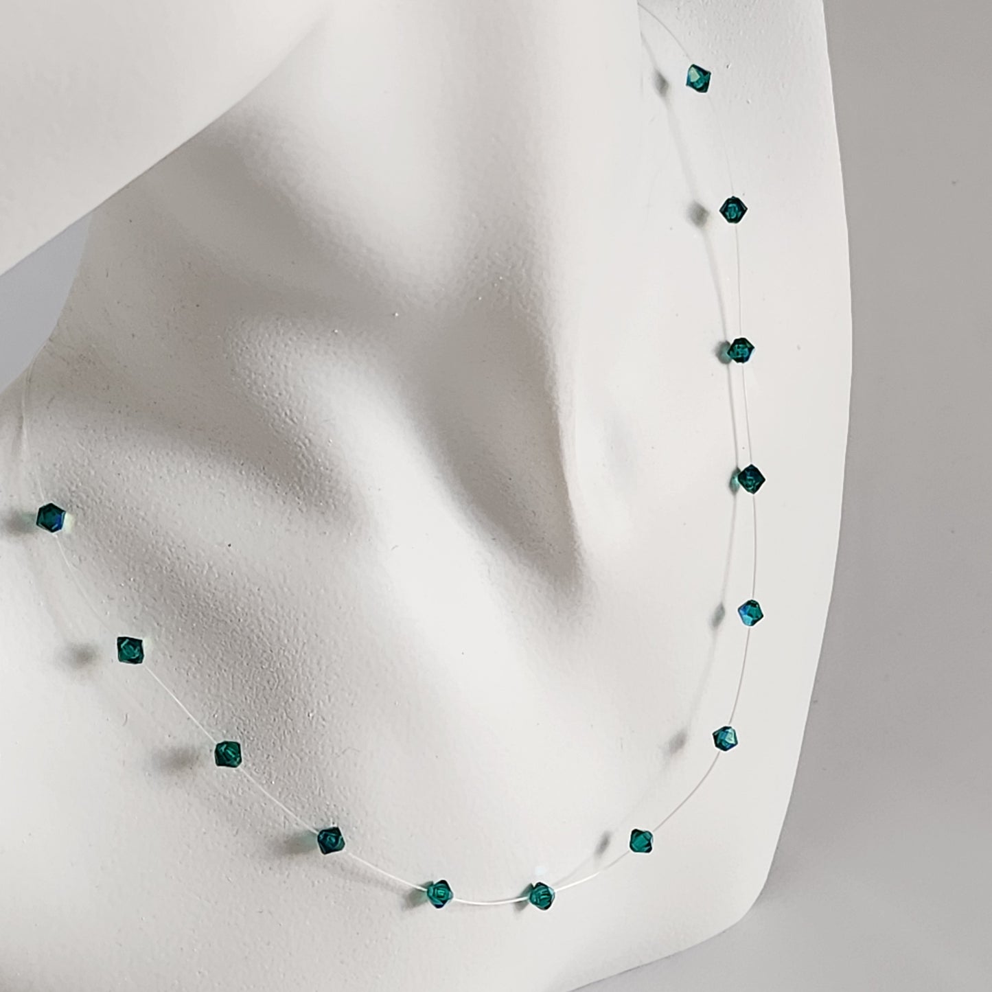 Collar Tanza Cristal Swarovski Elements Biconos 4mm Varios Colores