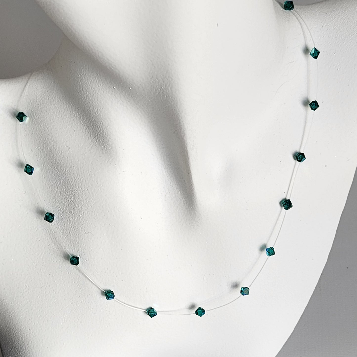 Collar Tanza Cristal Swarovski Elements Biconos 4mm Varios Colores