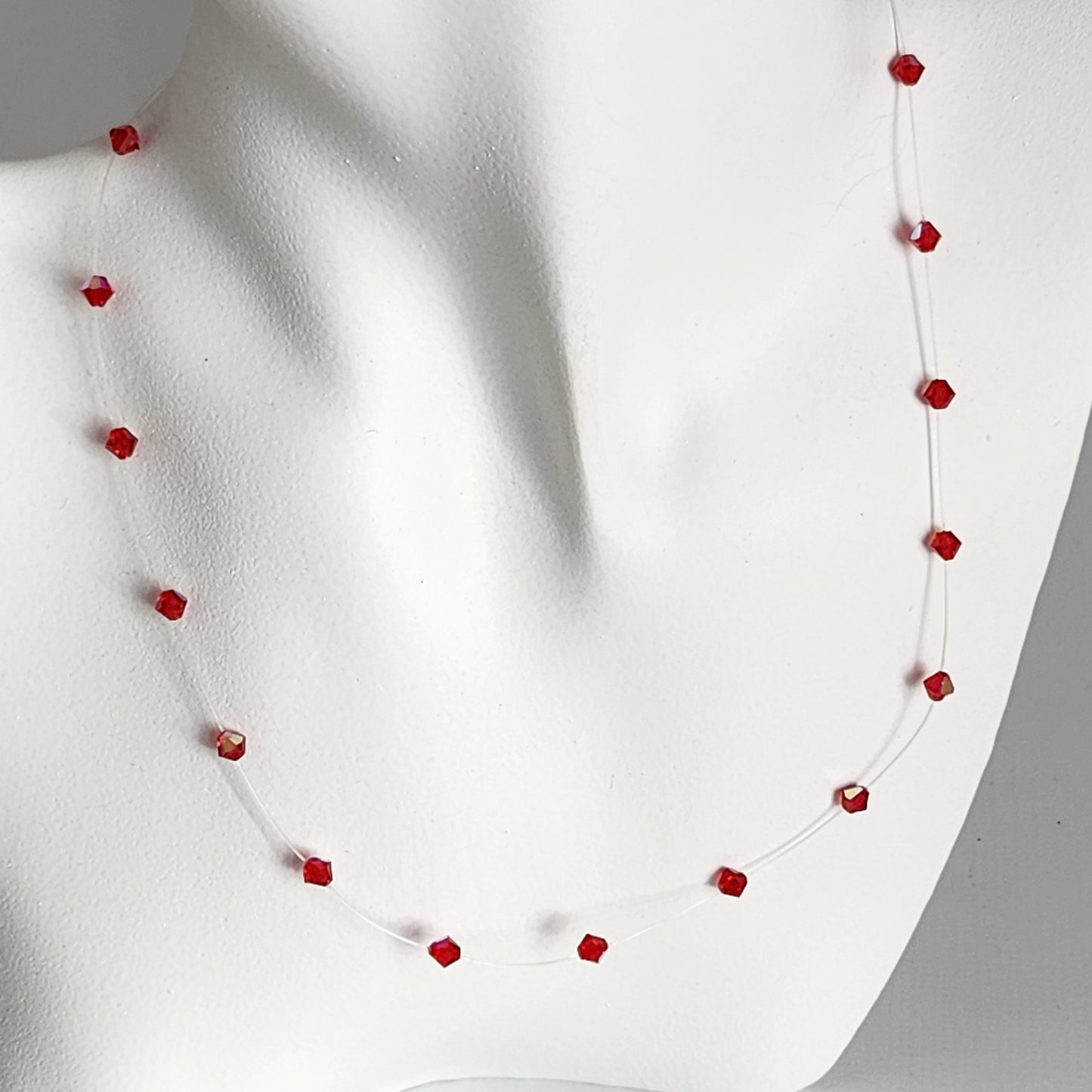 Collar Tanza Cristal Swarovski Elements Biconos 4mm Varios Colores
