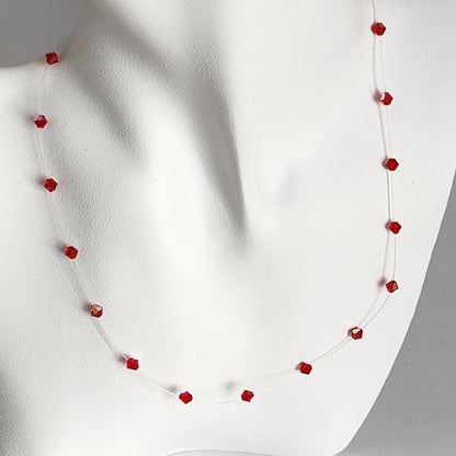 Collar Tanza Cristal Swarovski Elements Biconos 4mm Varios Colores