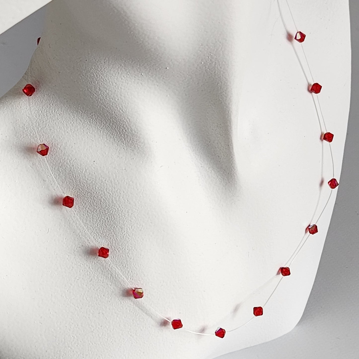 Collar Tanza Cristal Swarovski Elements Biconos 4mm Varios Colores