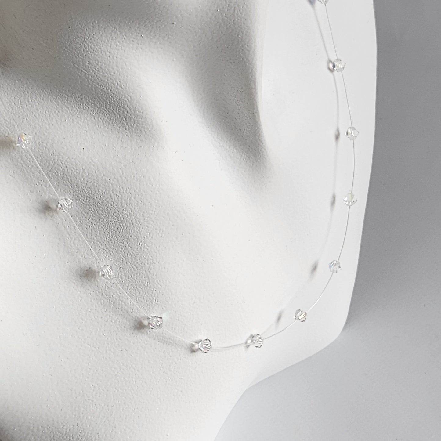 Collar Tanza Cristal Swarovski Elements Biconos 4mm Varios Colores