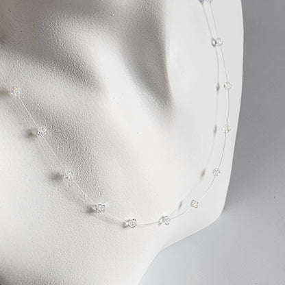 Collar Tanza Cristal Swarovski Elements Biconos 4mm Varios Colores