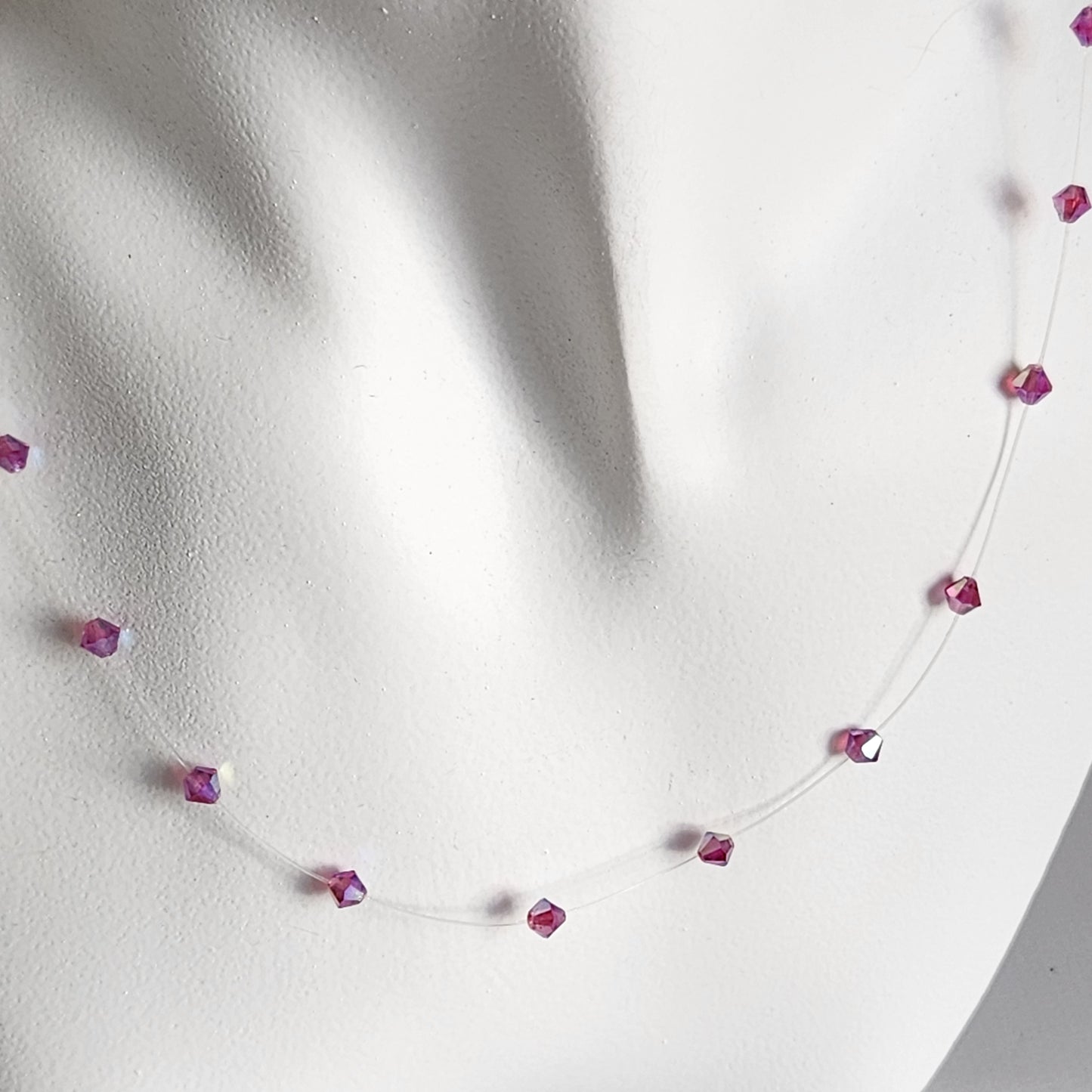 Collar Tanza Cristal Swarovski Elements Biconos 4mm Varios Colores