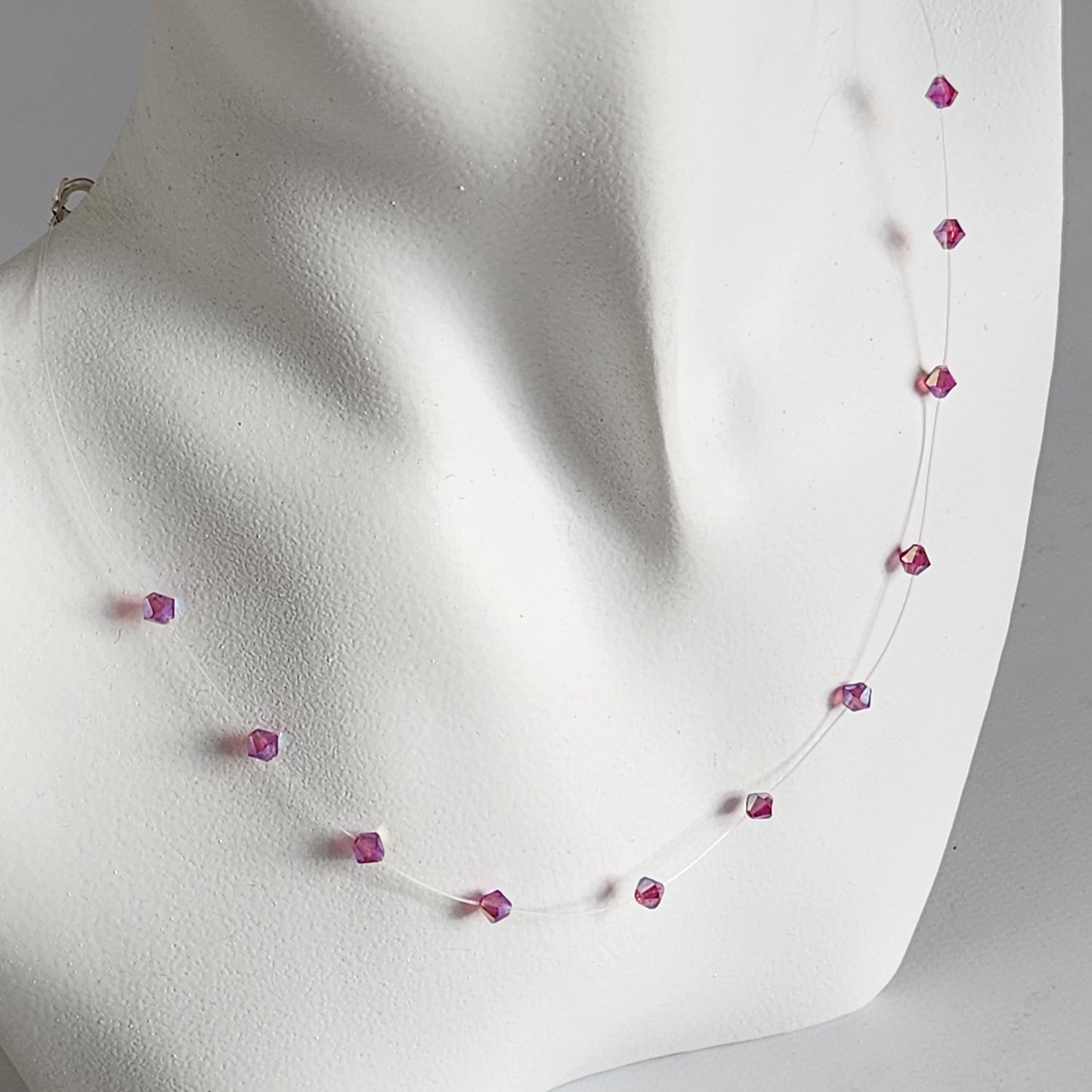 Collar Tanza Cristal Swarovski Elements Biconos 4mm Varios Colores