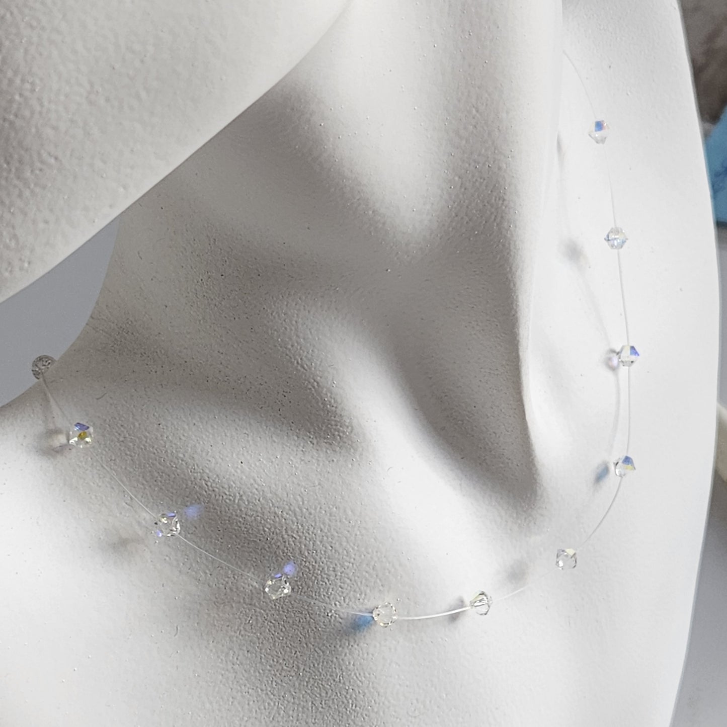 Collar Tanza Cristal Swarovski Elements Biconos 4mm Varios Colores