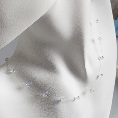 Collar Tanza Cristal Swarovski Elements Biconos 4mm Varios Colores