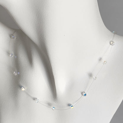 Collar Tanza Cristal Swarovski Elements Biconos 4mm Varios Colores