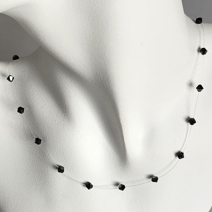 Collar Tanza Cristal Swarovski Elements Biconos 4mm Varios Colores