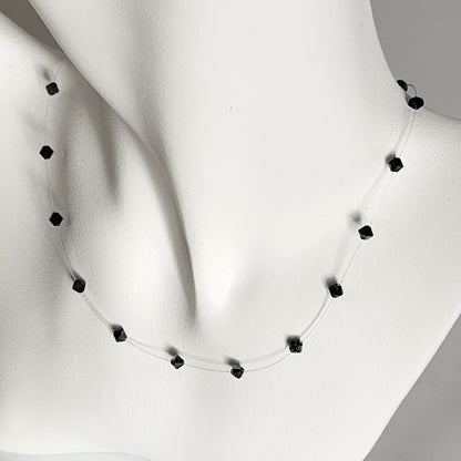 Collar Tanza Cristal Swarovski Elements Biconos 4mm Varios Colores