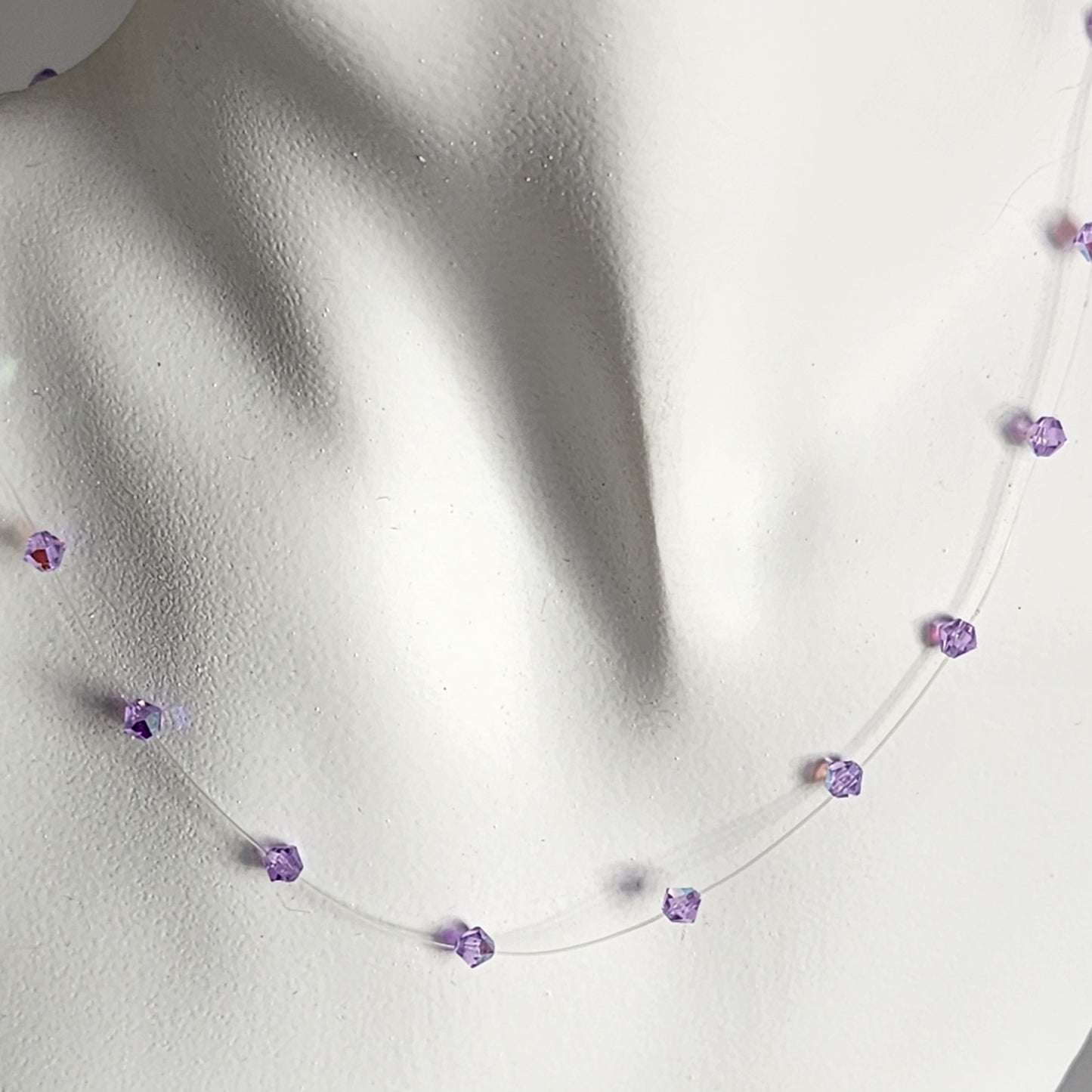 Collar Tanza Cristal Swarovski Elements Biconos 4mm Varios Colores