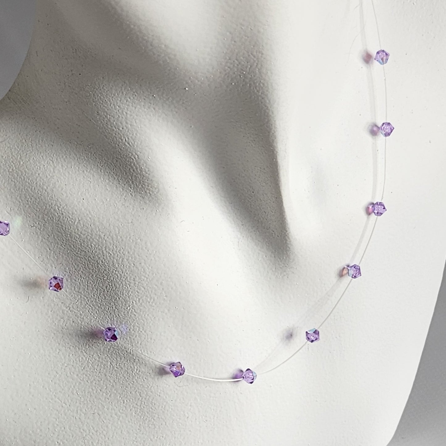 Collar Tanza Cristal Swarovski Elements Biconos 4mm Varios Colores