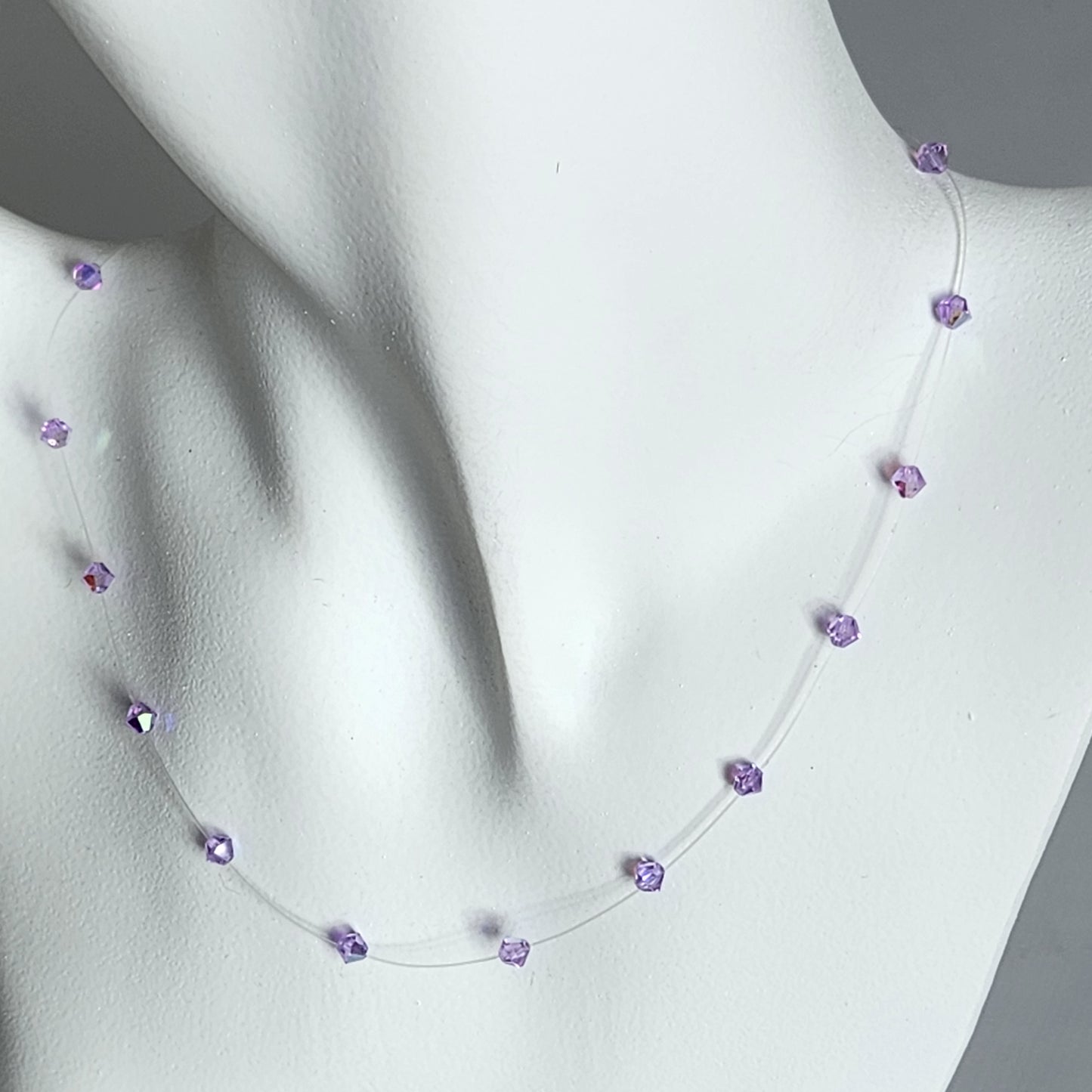 Collar Tanza Cristal Swarovski Elements Biconos 4mm Varios Colores
