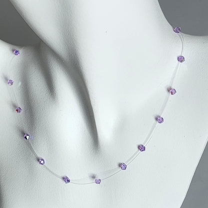 Collar Tanza Cristal Swarovski Elements Biconos 4mm Varios Colores