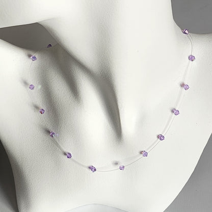 Collar Tanza Cristal Swarovski Elements Biconos 4mm Varios Colores