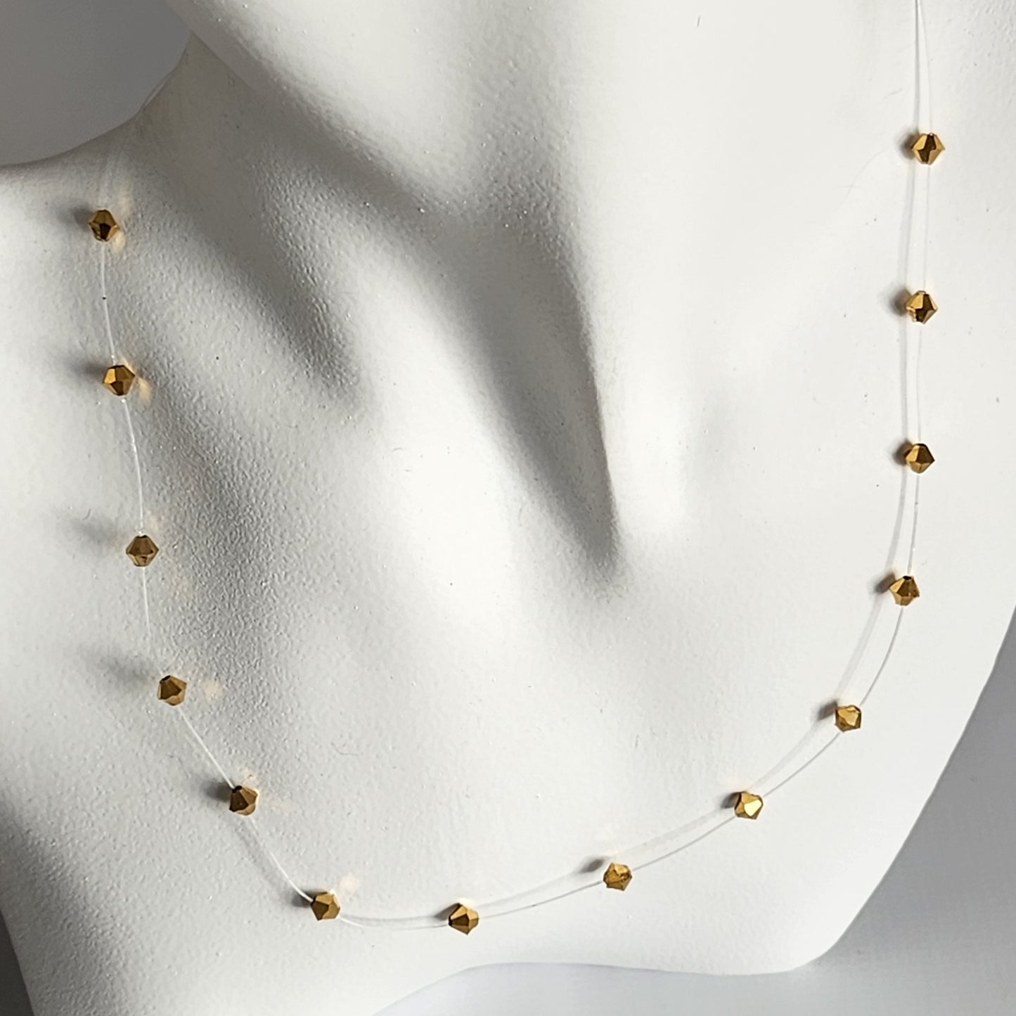 Collar Tanza Cristal Swarovski Elements Biconos 4mm Varios Colores