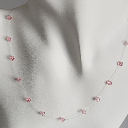 Collar Tanza Cristal Swarovski Elements Biconos 4mm Varios Colores