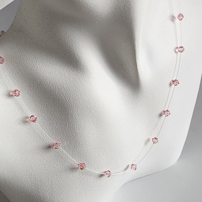 Collar Tanza Cristal Swarovski Elements Biconos 4mm Varios Colores
