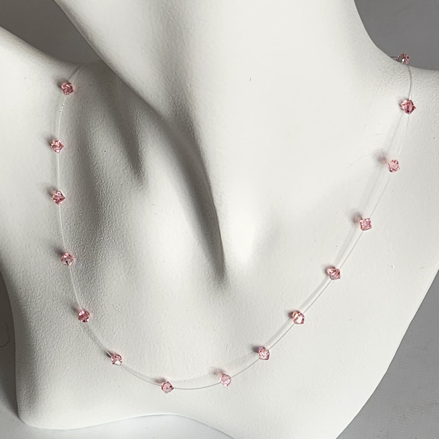 Collar Tanza Cristal Swarovski Elements Biconos 4mm Varios Colores