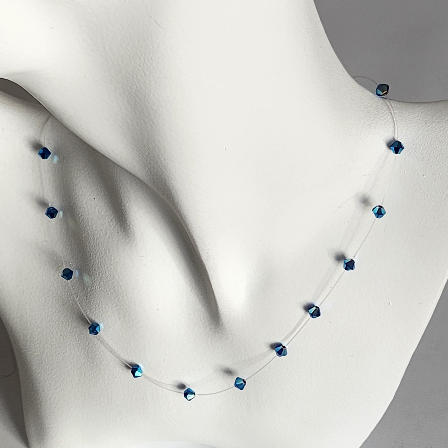 Collar Tanza Cristal Swarovski Elements Biconos 4mm Varios Colores