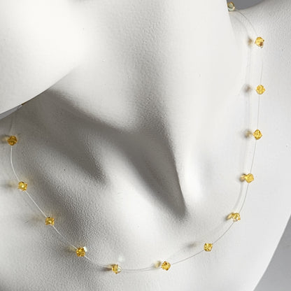 Collar Tanza Cristal Swarovski Elements Biconos 4mm Varios Colores